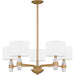 Myhouse Lighting Quoizel - KMB5030BWS - Five Light Chandelier - Kimberly - Brushed Weathered Brass