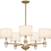 Myhouse Lighting Quoizel - KMB5030BWS - Five Light Chandelier - Kimberly - Brushed Weathered Brass