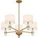 Myhouse Lighting Quoizel - KMB5030BWS - Five Light Chandelier - Kimberly - Brushed Weathered Brass