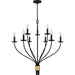 Myhouse Lighting Quoizel - MAG5032MBK - Nine Light Chandelier - Margaret - Matte Black