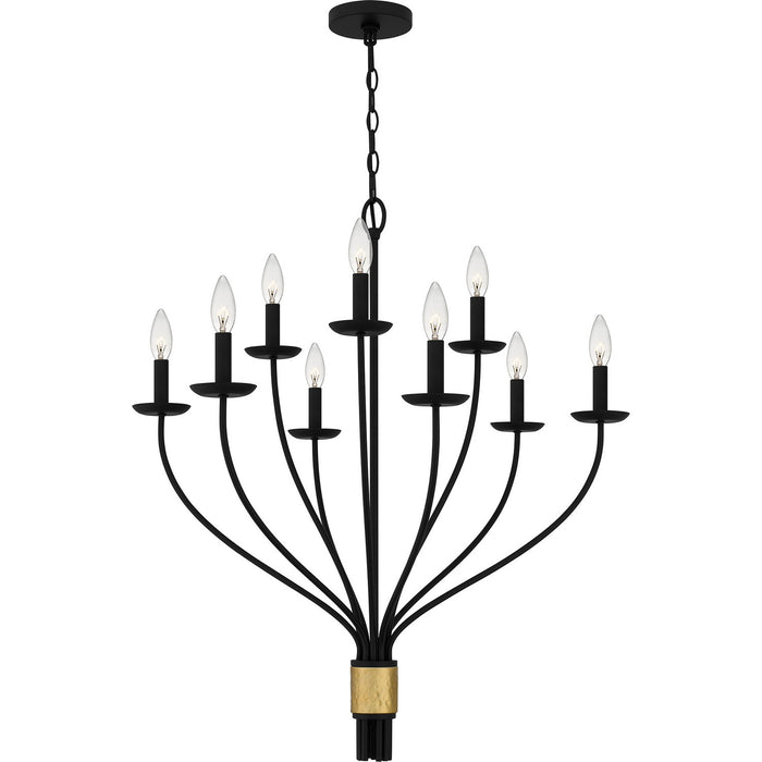 Myhouse Lighting Quoizel - MAG5032MBK - Nine Light Chandelier - Margaret - Matte Black