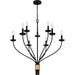 Myhouse Lighting Quoizel - MAG5032MBK - Nine Light Chandelier - Margaret - Matte Black