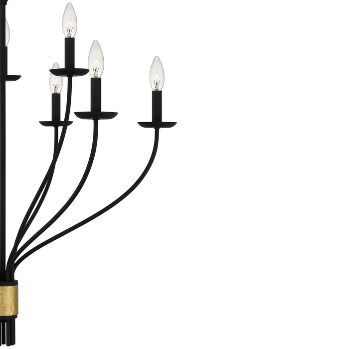 Myhouse Lighting Quoizel - MAG5032MBK - Nine Light Chandelier - Margaret - Matte Black