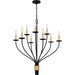 Myhouse Lighting Quoizel - MAG5032MBK - Nine Light Chandelier - Margaret - Matte Black