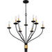 Myhouse Lighting Quoizel - MAG5032MBK - Nine Light Chandelier - Margaret - Matte Black