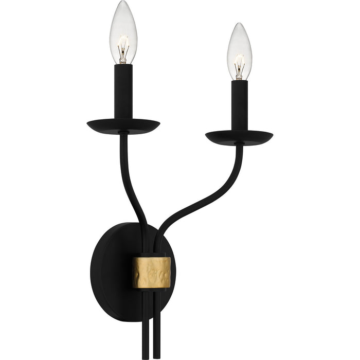 Myhouse Lighting Quoizel - MAG8711MBK - Two Light Wall Sconce - Margaret - Matte Black