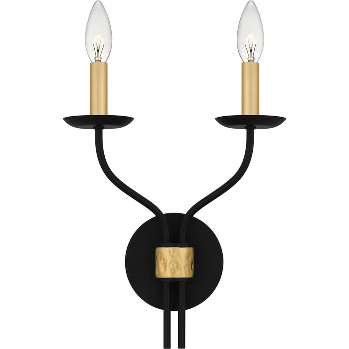 Myhouse Lighting Quoizel - MAG8711MBK - Two Light Wall Sconce - Margaret - Matte Black