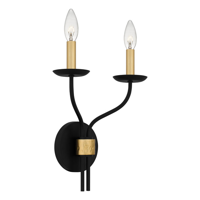 Myhouse Lighting Quoizel - MAG8711MBK - Two Light Wall Sconce - Margaret - Matte Black