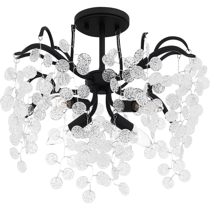 Myhouse Lighting Quoizel - MAP1720EK - Four Light Semi Flush Mount - Maple - Earth Black