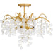 Myhouse Lighting Quoizel - MAP1720GFL - Four Light Semi Flush Mount - Maple - Gold Leaf