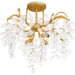 Myhouse Lighting Quoizel - MAP1720GFL - Four Light Semi Flush Mount - Maple - Gold Leaf