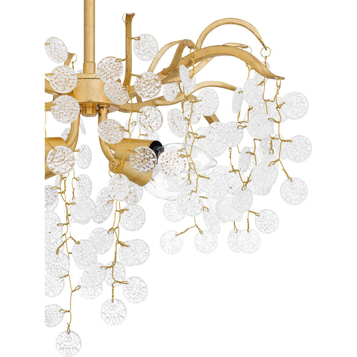 Myhouse Lighting Quoizel - MAP1720GFL - Four Light Semi Flush Mount - Maple - Gold Leaf