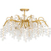 Myhouse Lighting Quoizel - MAP1728GFL - Six Light Semi-Flush Mount - Maple - Gold Leaf