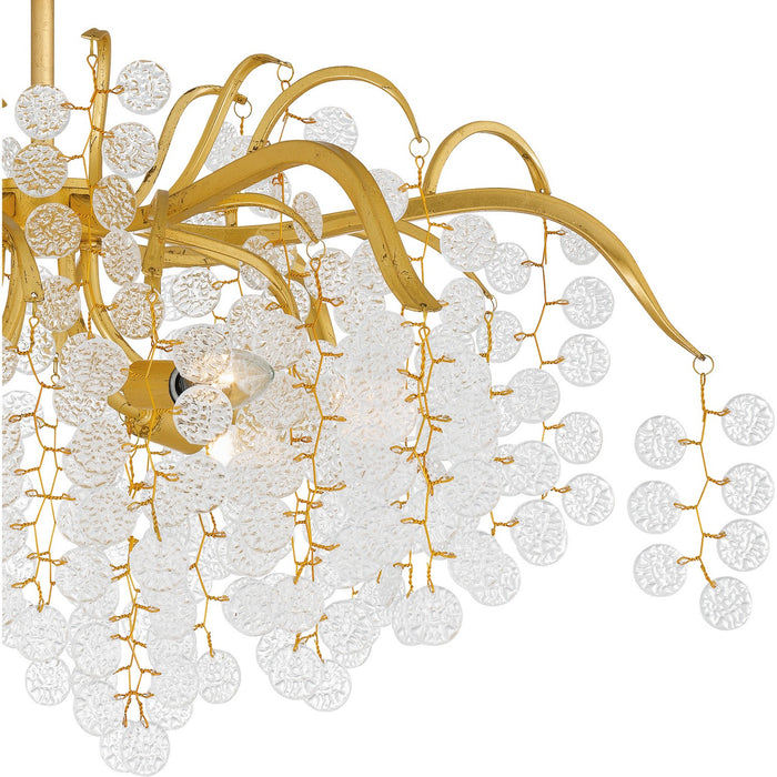 Myhouse Lighting Quoizel - MAP1728GFL - Six Light Semi-Flush Mount - Maple - Gold Leaf