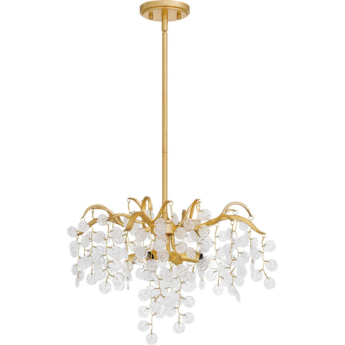 Myhouse Lighting Quoizel - MAP2820GFL - Four Light Pendant - Maple - Gold Leaf