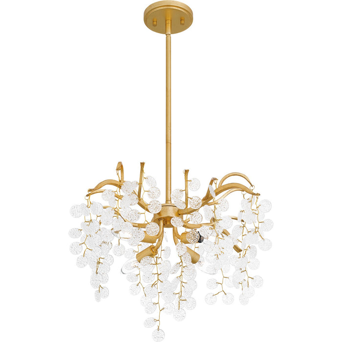 Myhouse Lighting Quoizel - MAP2820GFL - Four Light Pendant - Maple - Gold Leaf