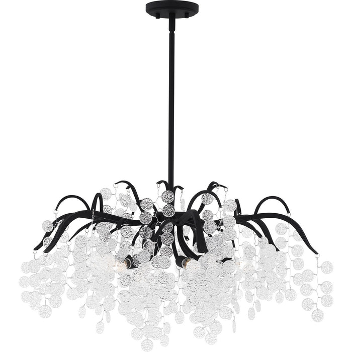 Myhouse Lighting Quoizel - MAP5028EK - Six Light Chandelier - Maple - Earth Black