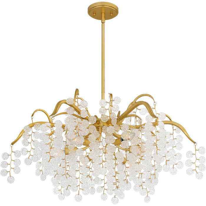 Myhouse Lighting Quoizel - MAP5028GFL - Six Light Chandelier - Maple - Gold Leaf