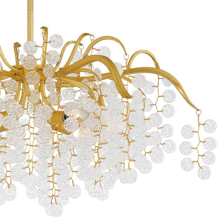 Myhouse Lighting Quoizel - MAP5028GFL - Six Light Chandelier - Maple - Gold Leaf