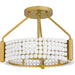 Myhouse Lighting Quoizel - MOL1716BRG - Four Light Semi Flush Mount - Molly - Brushed Gold