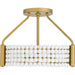 Myhouse Lighting Quoizel - MOL1716BRG - Four Light Semi Flush Mount - Molly - Brushed Gold