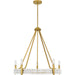 Myhouse Lighting Quoizel - MOL5027BRG - Five Light Chandelier - Molly - Brushed Gold