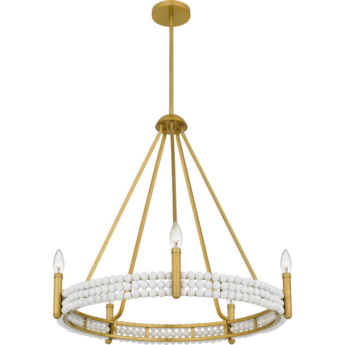 Myhouse Lighting Quoizel - MOL5027BRG - Five Light Chandelier - Molly - Brushed Gold