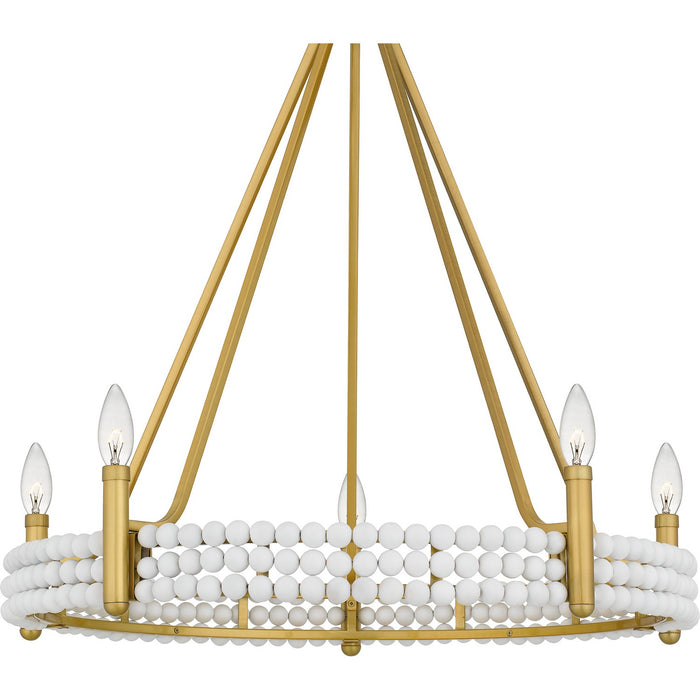 Myhouse Lighting Quoizel - MOL5027BRG - Five Light Chandelier - Molly - Brushed Gold