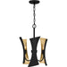 Myhouse Lighting Quoizel - MYL2814MBK - Three Light Pendant - Myla - Matte Black