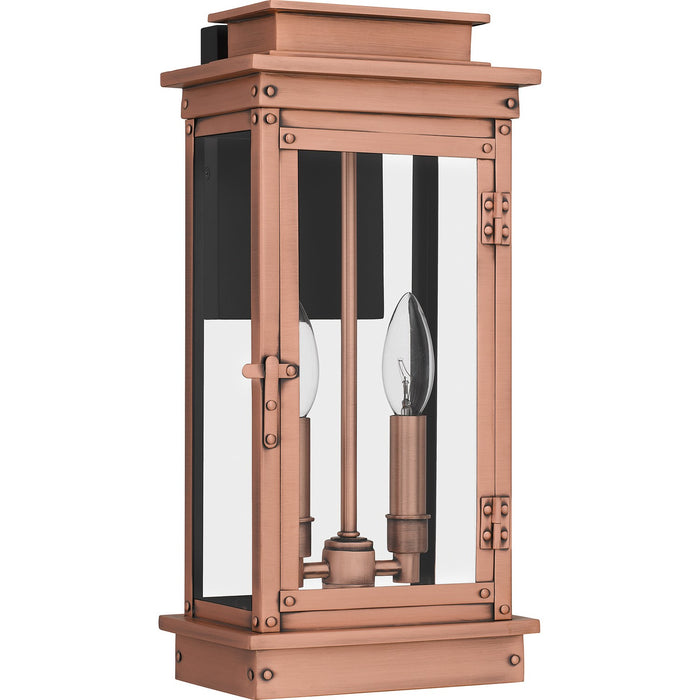 Myhouse Lighting Quoizel - NOE8407AC - Two Light Outdoor Wall Mount - Noelle - Aged Copper