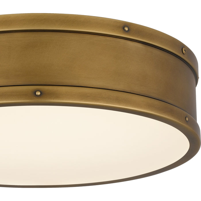 Myhouse Lighting Quoizel - QFL5224WS - LED Flush Mount - Quoizel Flush Mount - Weathered Brass