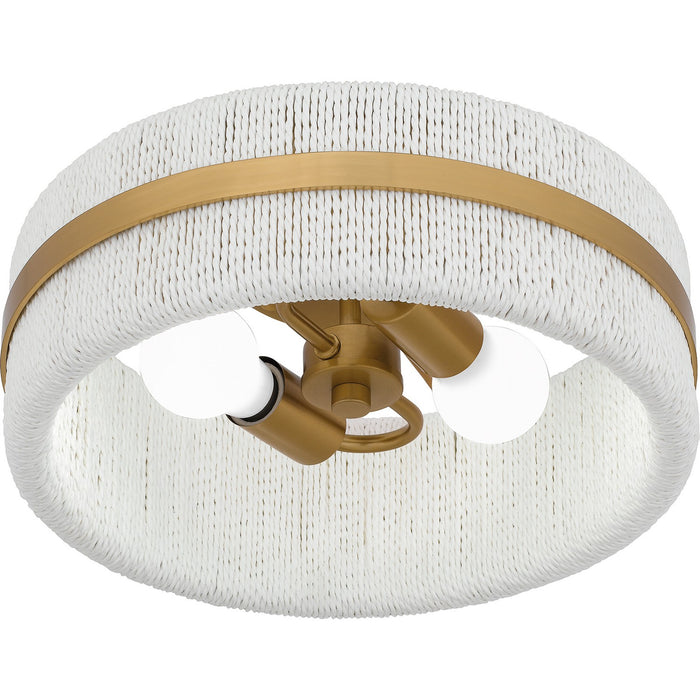 Myhouse Lighting Quoizel - QFL6220BRG - Two Light Flush Mount - Quoizel Flush Mount - Brushed Gold