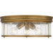 Myhouse Lighting Quoizel - QFL6743WS - Three Light Flush Mount - Quoizel Flush Mount - Weathered Brass