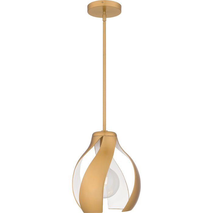 Myhouse Lighting Quoizel - QP6739BWS - One Light Pendant - Quoizel Pendant - Brushed Weathered Brass