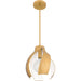 Myhouse Lighting Quoizel - QP6739BWS - One Light Pendant - Quoizel Pendant - Brushed Weathered Brass