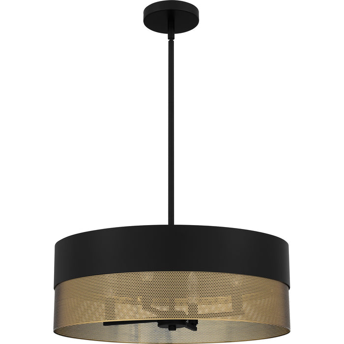 Myhouse Lighting Quoizel - QP6740MBK - Four Light Pendant - Quoizel Pendant - Matte Black