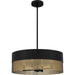 Myhouse Lighting Quoizel - QP6740MBK - Four Light Pendant - Quoizel Pendant - Matte Black