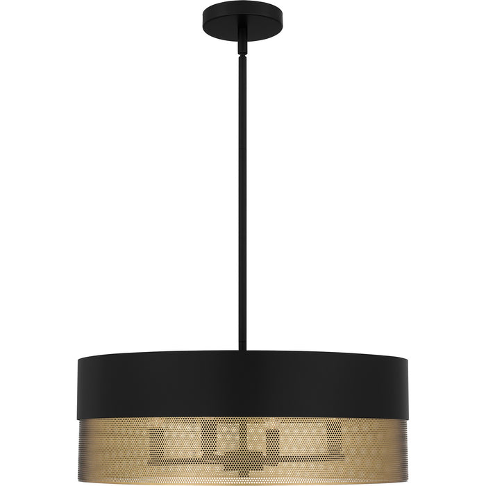 Myhouse Lighting Quoizel - QP6740MBK - Four Light Pendant - Quoizel Pendant - Matte Black