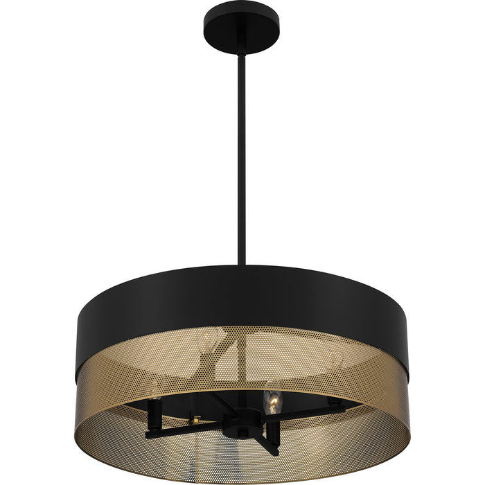 Myhouse Lighting Quoizel - QP6740MBK - Four Light Pendant - Quoizel Pendant - Matte Black