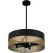 Myhouse Lighting Quoizel - QP6740MBK - Four Light Pendant - Quoizel Pendant - Matte Black