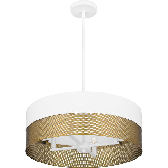 Myhouse Lighting Quoizel - QP6740W - Four Light Pendant - Quoizel Pendant - Matte White