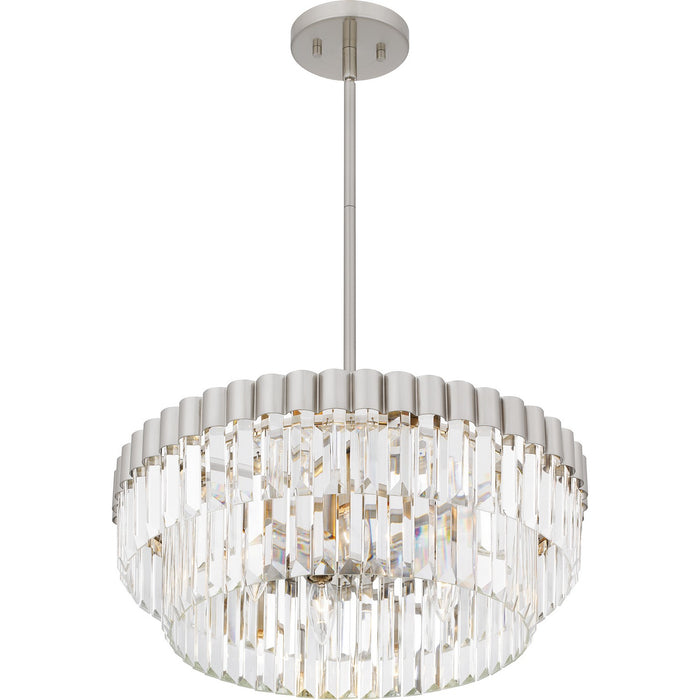 Myhouse Lighting Quoizel - QP6742BN - Four Light Pendant - Quoizel Pendant - Brushed Nickel