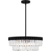 Myhouse Lighting Quoizel - QP6742MBK - Four Light Pendant - Quoizel Pendant - Matte Black