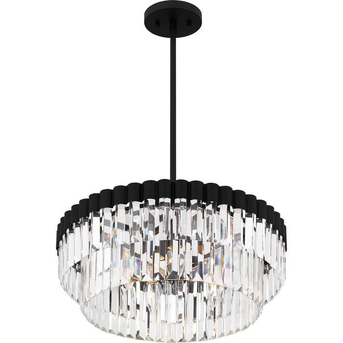 Myhouse Lighting Quoizel - QP6742MBK - Four Light Pendant - Quoizel Pendant - Matte Black