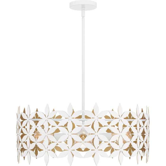 Myhouse Lighting Quoizel - QP6746W - Four Light Pendant - Quoizel Pendant - Matte White