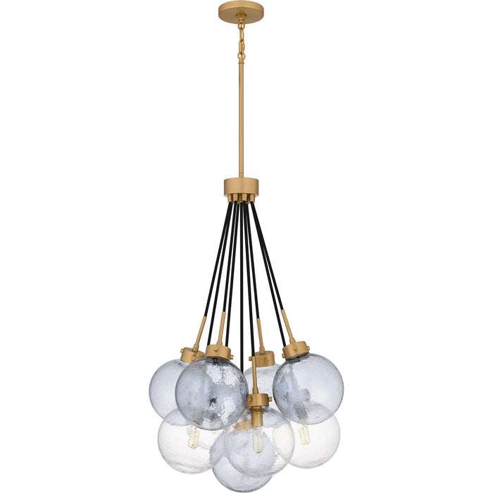 Myhouse Lighting Quoizel - QP6749BWS - Four Light Pendant - Quoizel Pendant - Brushed Weathered Brass