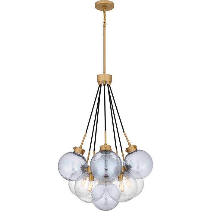 Myhouse Lighting Quoizel - QP6749BWS - Four Light Pendant - Quoizel Pendant - Brushed Weathered Brass