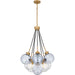 Myhouse Lighting Quoizel - QP6749BWS - Four Light Pendant - Quoizel Pendant - Brushed Weathered Brass