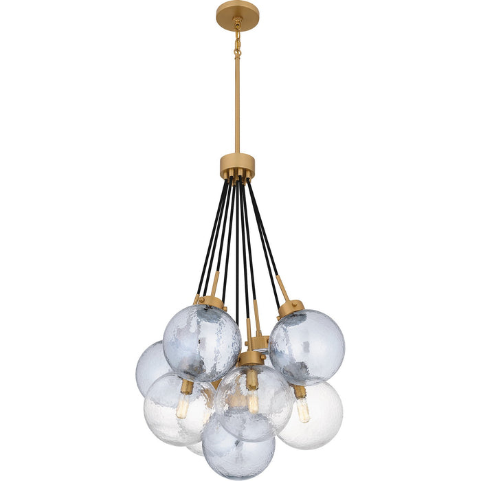 Myhouse Lighting Quoizel - QP6749BWS - Four Light Pendant - Quoizel Pendant - Brushed Weathered Brass