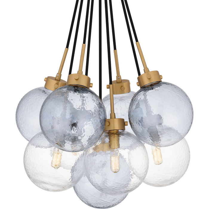 Myhouse Lighting Quoizel - QP6749BWS - Four Light Pendant - Quoizel Pendant - Brushed Weathered Brass